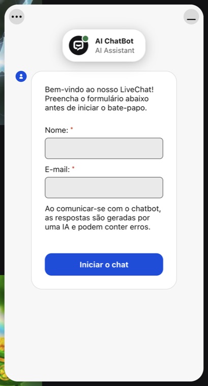 Chat ao vivo